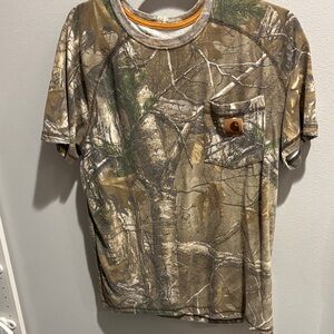 Carhartt Men's Woodland Camo Short Sleeve Tee